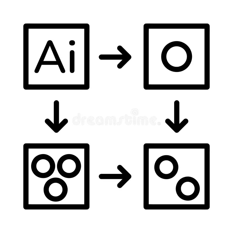 generative ai workflow icon illustration 363578008 generative ai workflow icon illustration 363578008